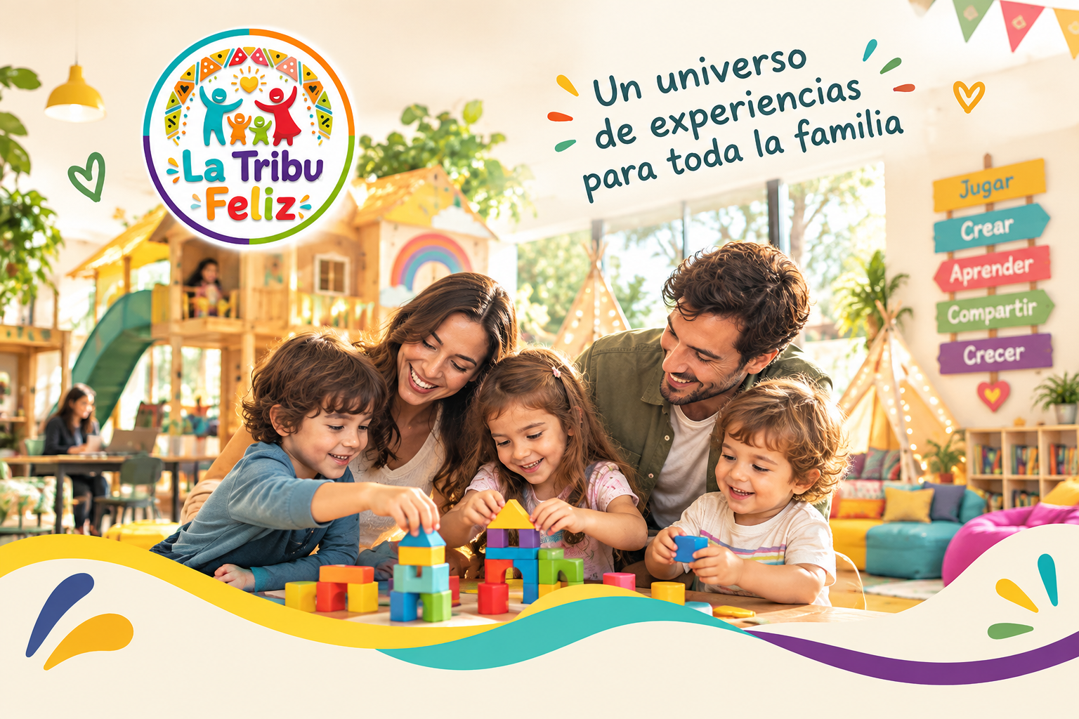 Ilustración que representa la misión de La Tribu Feliz
